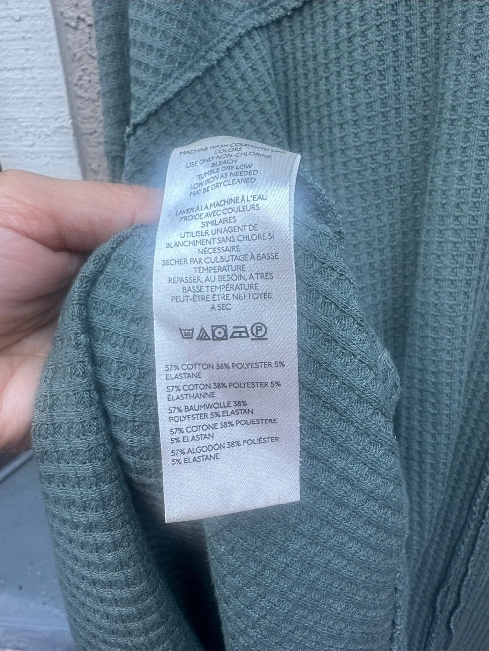 Free People Gem Coraline Oversized V-Neck Sweater - green color